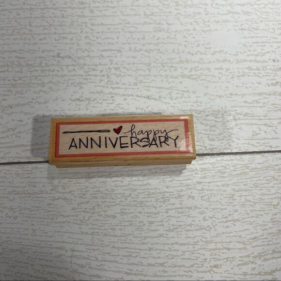 Wood and Rubber Stamp Love Family and Anniversary 6 Piece Bundle - Picture 6 of 11